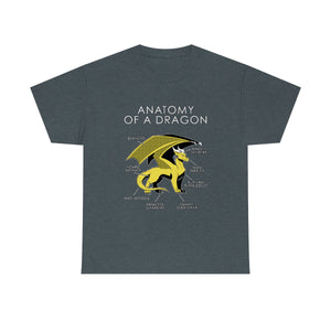 Dragon Yellow - T-Shirt T-Shirt Artworktee Dark Heather S 