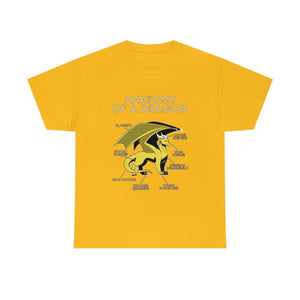Dragon Yellow - T-Shirt T-Shirt Artworktee Gold S 