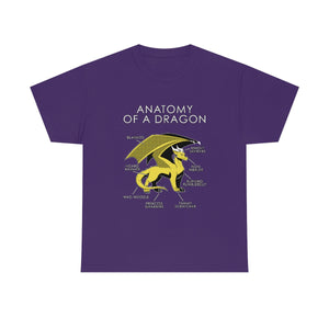 Dragon Yellow - T-Shirt T-Shirt Artworktee Purple S 