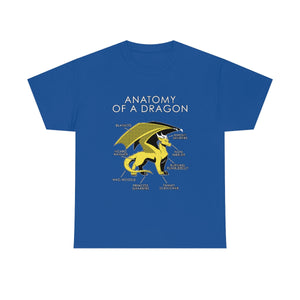Dragon Yellow - T-Shirt T-Shirt Artworktee Royal Blue S 