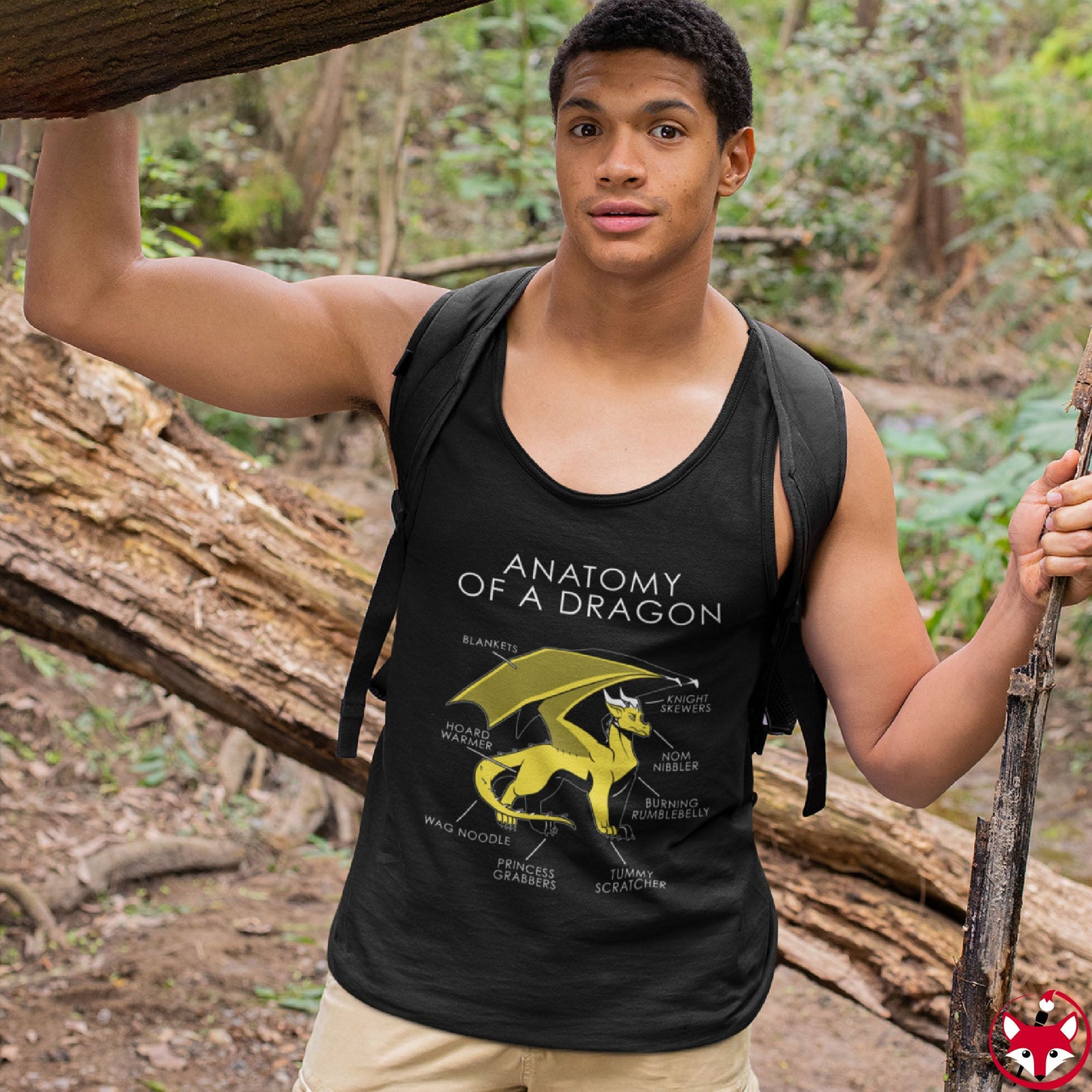 Dragon Yellow - Tank Top Tank Top Artworktee 