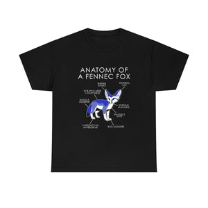 Fennec Blue - T-Shirt T-Shirt Artworktee Black S 