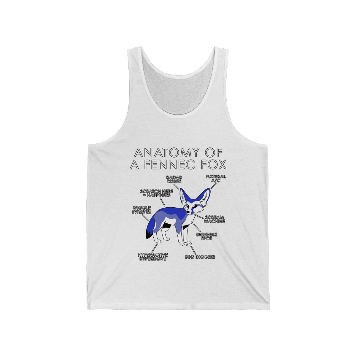 Fennec Blue - Tank Top Tank Top Artworktee White XS 