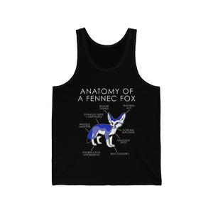 Fennec Blue - Tank Top Tank Top Artworktee Black XS 