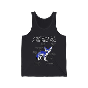 Fennec Blue - Tank Top Tank Top Artworktee Dark Grey XS 