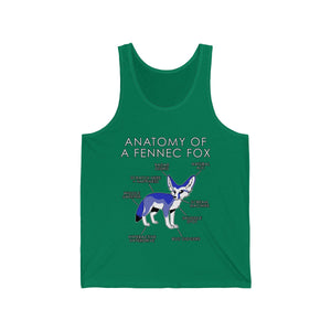 Fennec Blue - Tank Top Tank Top Artworktee Green XS 