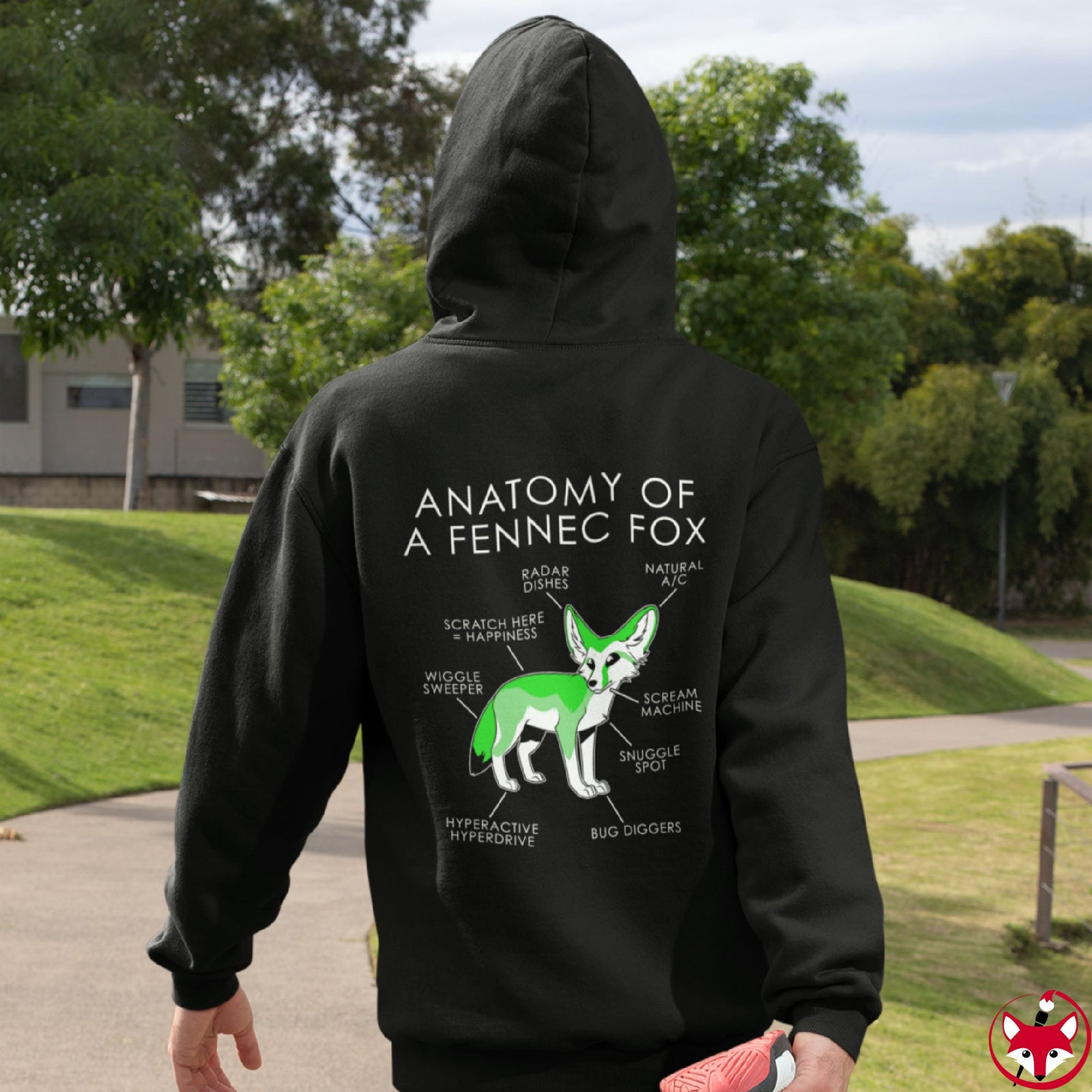 Fennec Green - Hoodie Hoodie Artworktee 