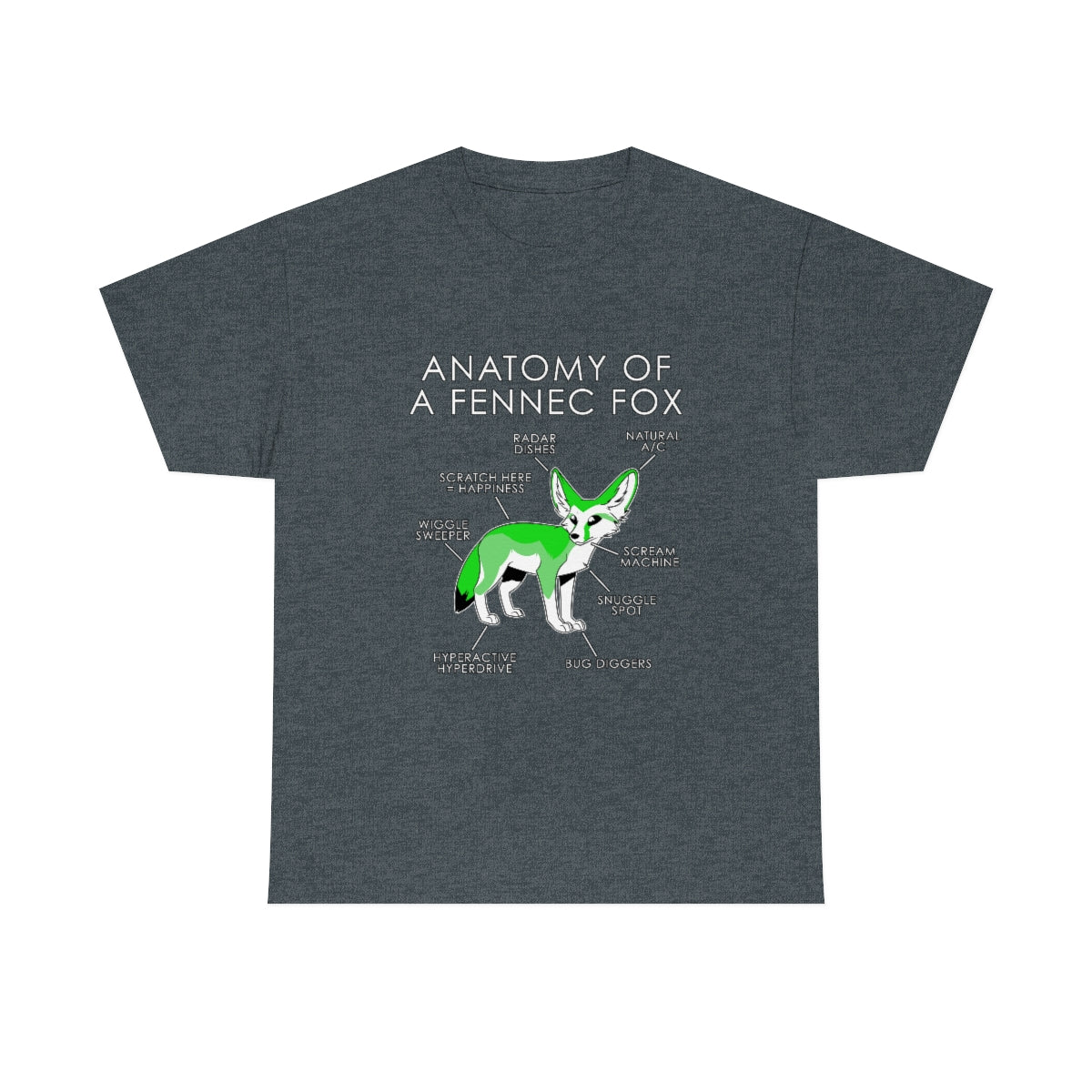 Fennec Green - T-Shirt T-Shirt Artworktee Dark Heather S 