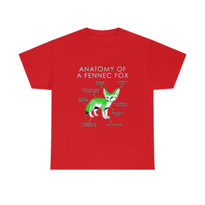 Fennec Green - T-Shirt T-Shirt Artworktee Red S 