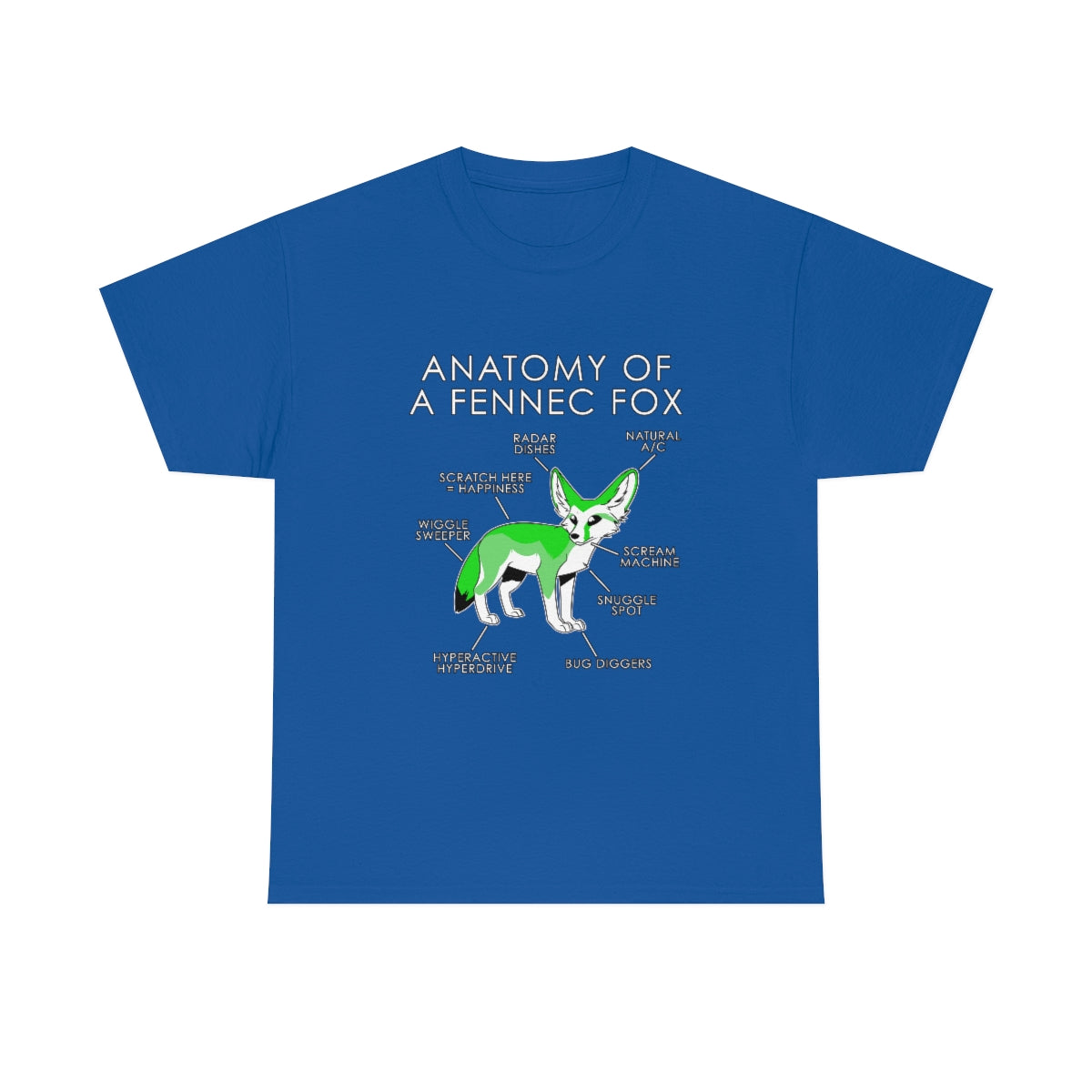 Fennec Green - T-Shirt T-Shirt Artworktee Royal Blue S 