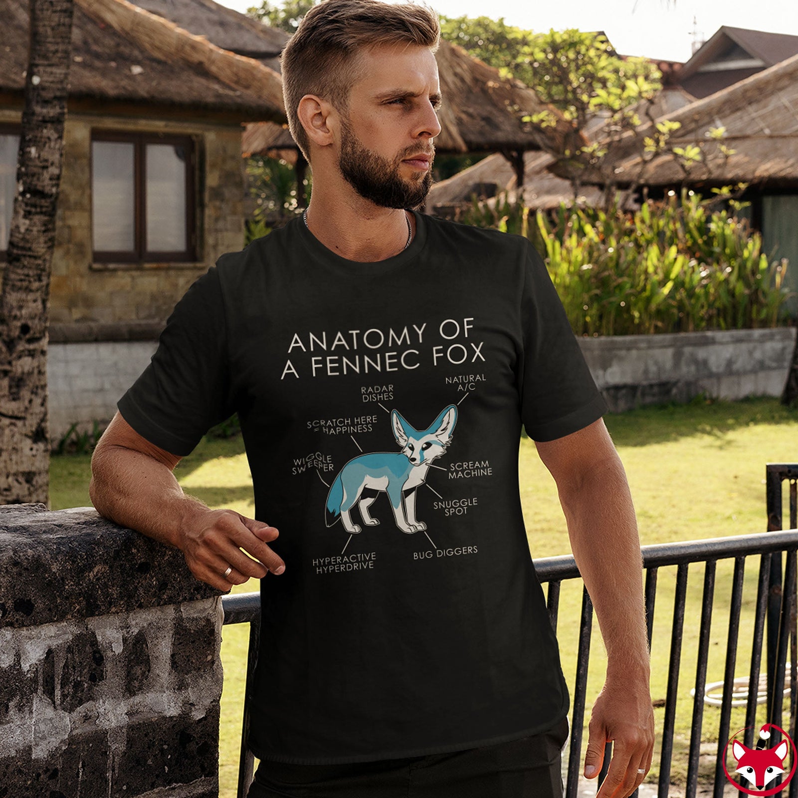 Fennec Light Blue - T-Shirt T-Shirt Artworktee 