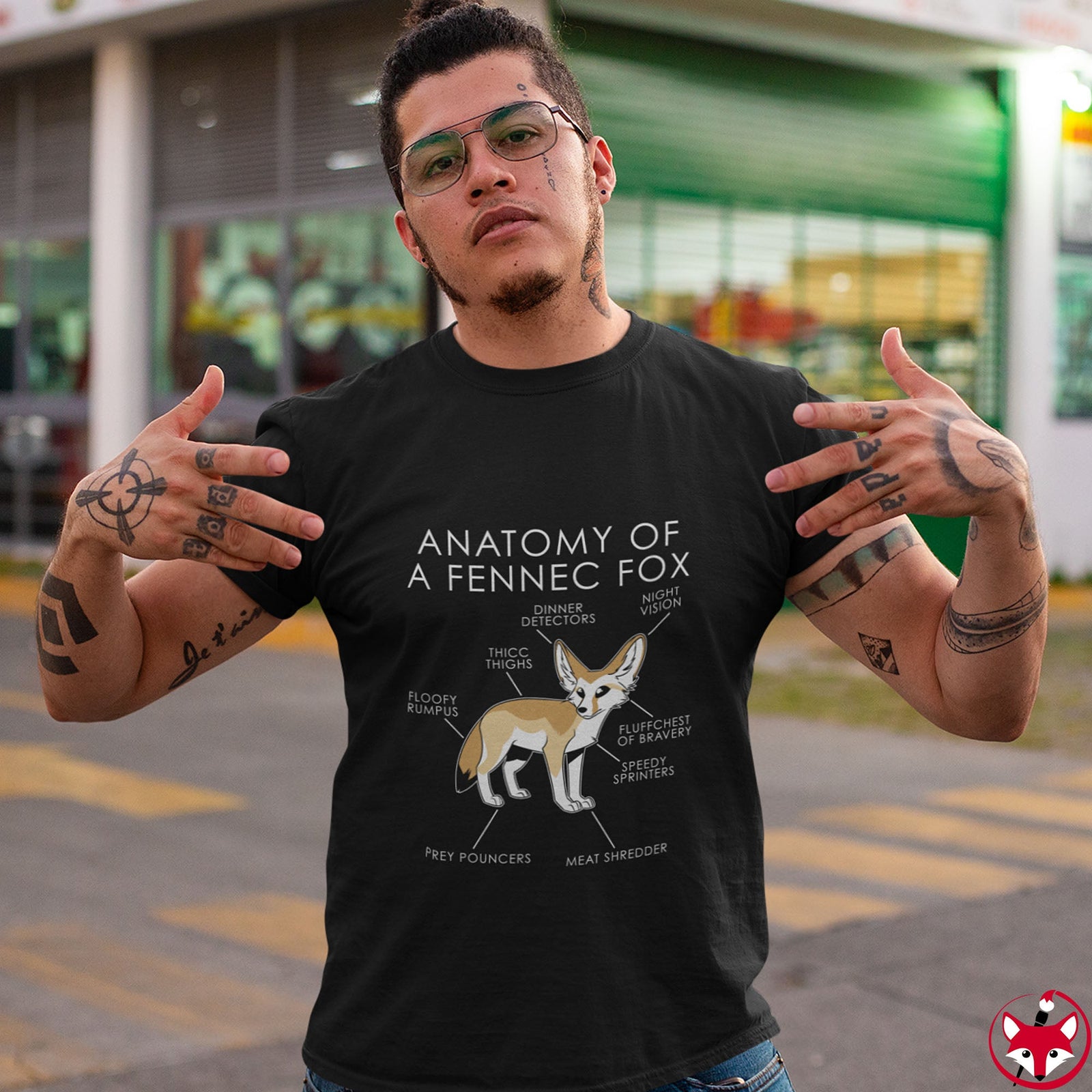 Fennec Natural - T-Shirt Hoodie Artworktee 