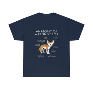 Fennec Orange -T-Shirt T-Shirt Artworktee Navy Blue S 