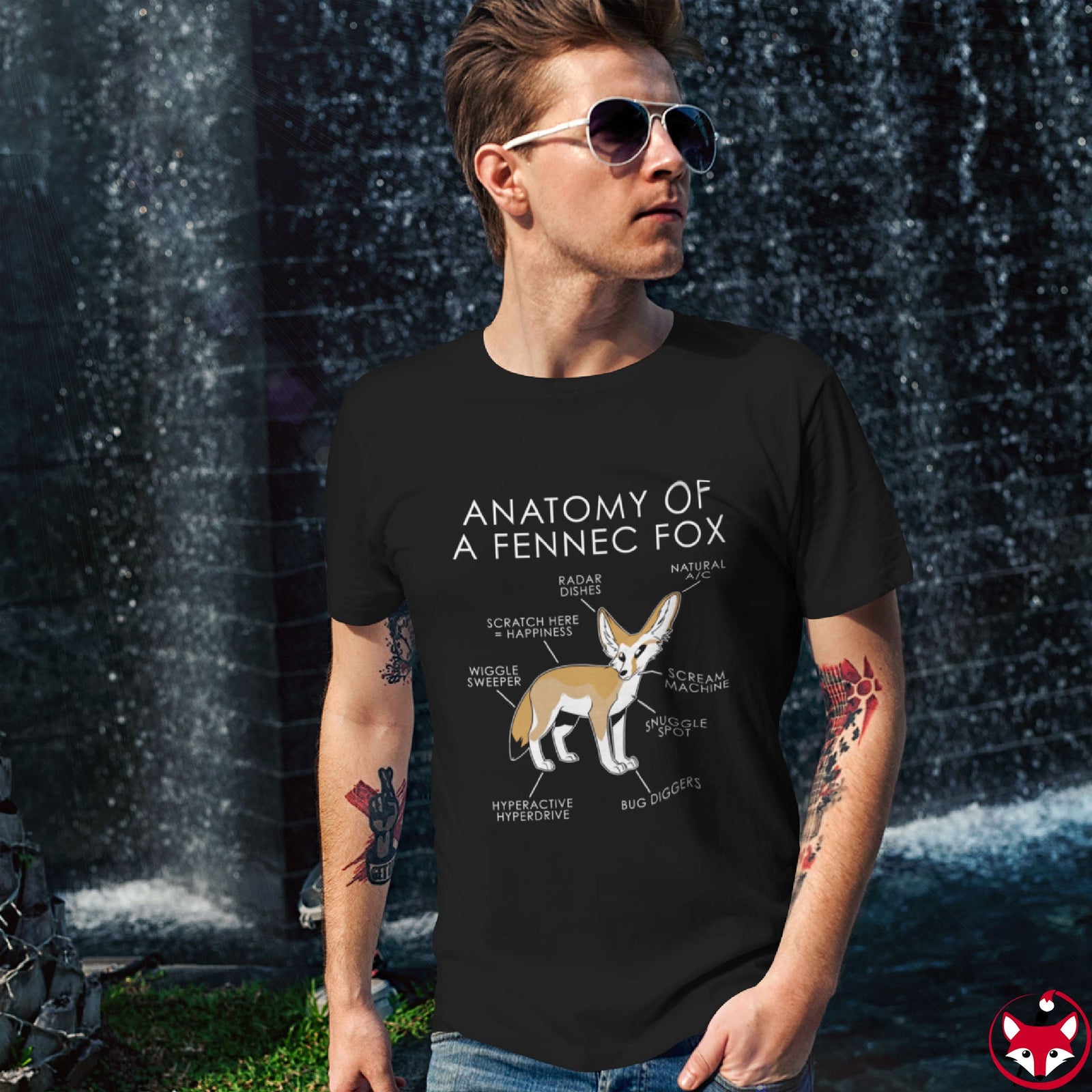Fennec Orange -T-Shirt T-Shirt Artworktee 