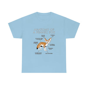 Fennec Orange -T-Shirt T-Shirt Artworktee Light Blue S 