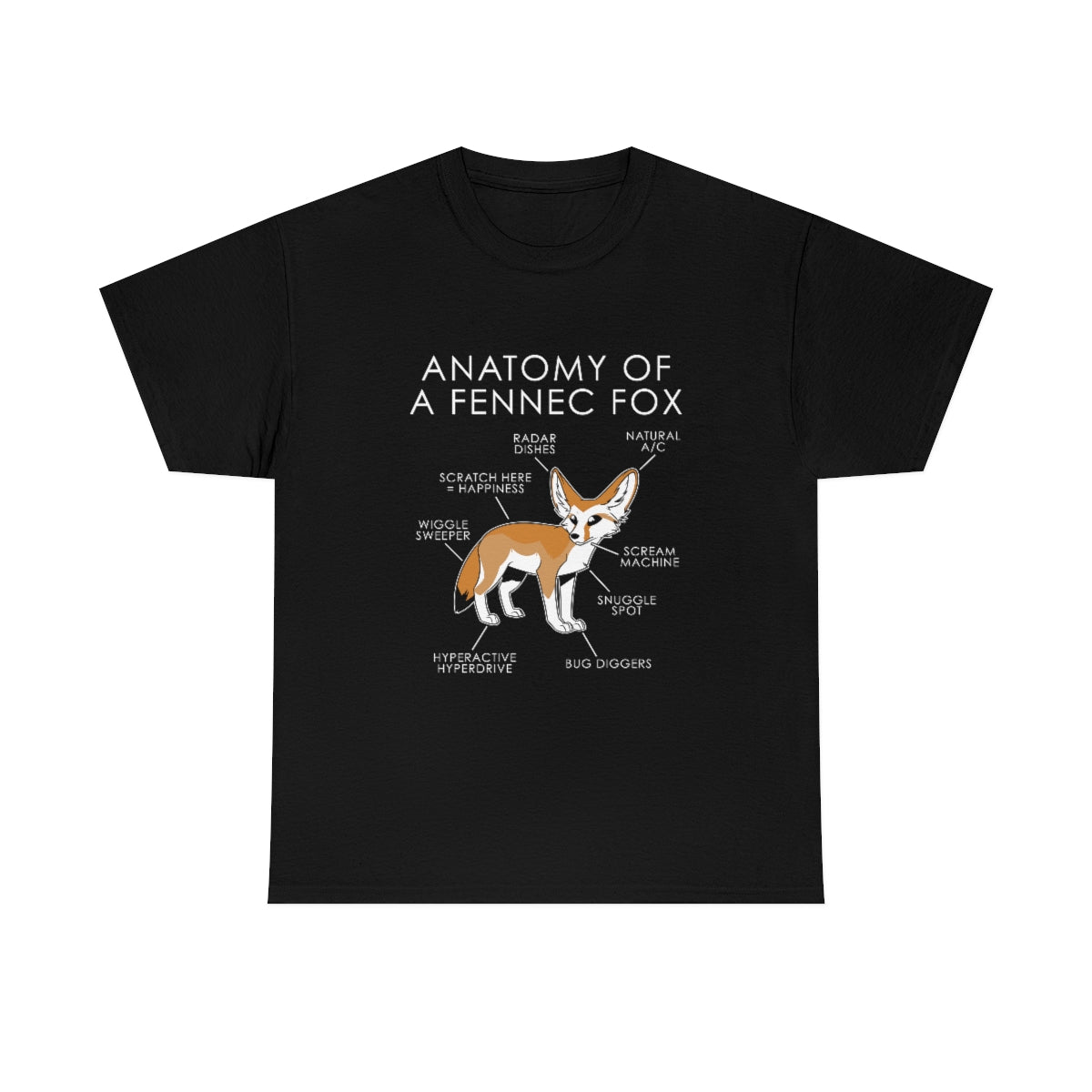 Fennec Orange -T-Shirt T-Shirt Artworktee Black S 