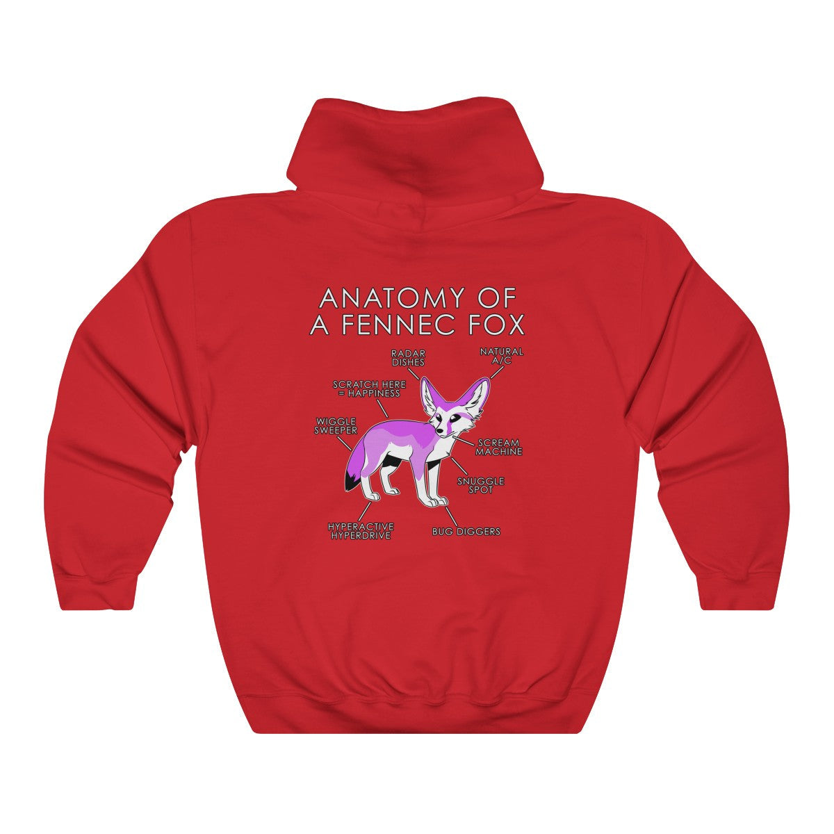 Fennec Pink - Hoodie Hoodie Artworktee Red S 