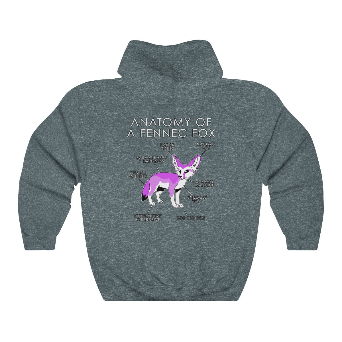 Fennec Pink - Hoodie Hoodie Artworktee Dark Heather S 