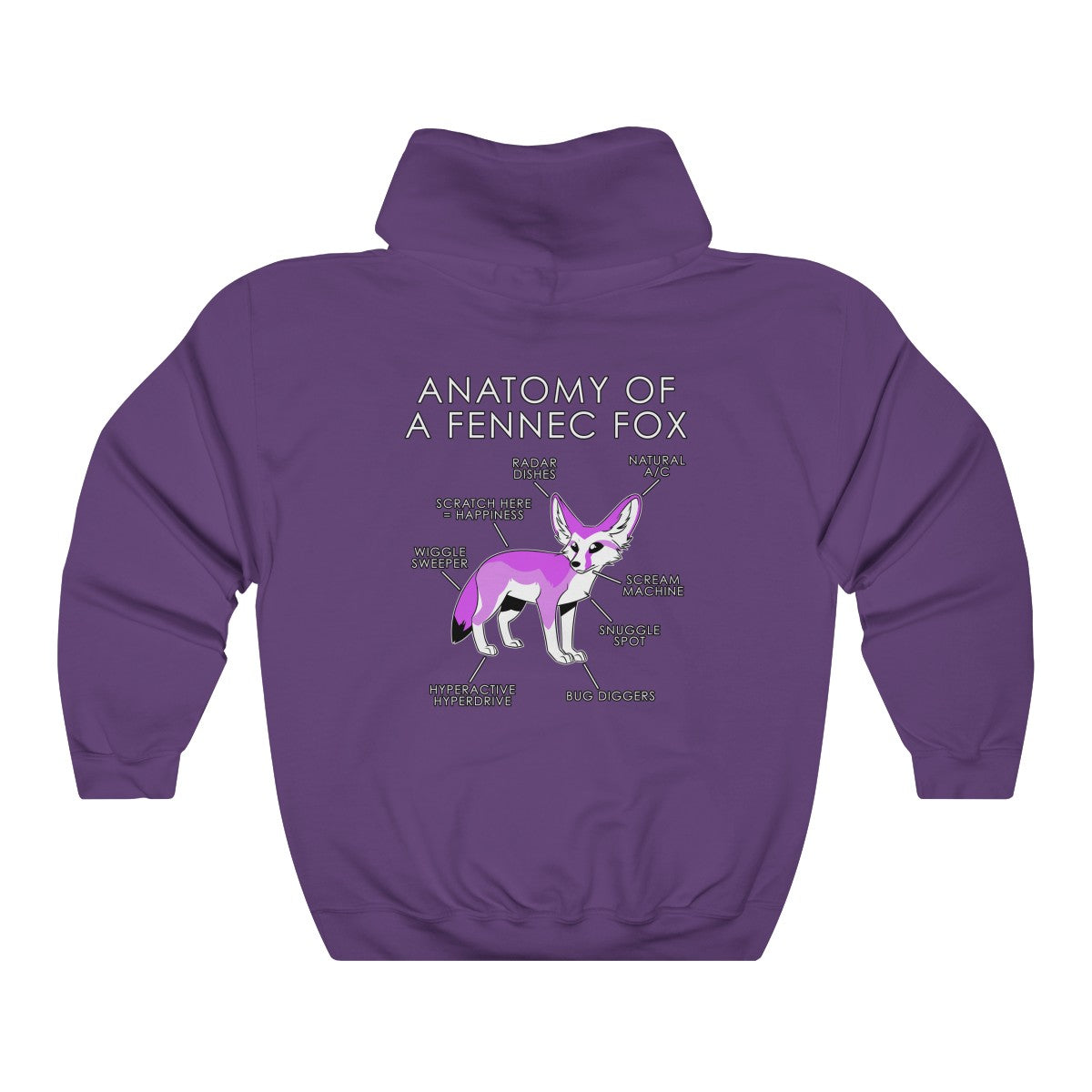 Fennec Pink - Hoodie Hoodie Artworktee Purple S 