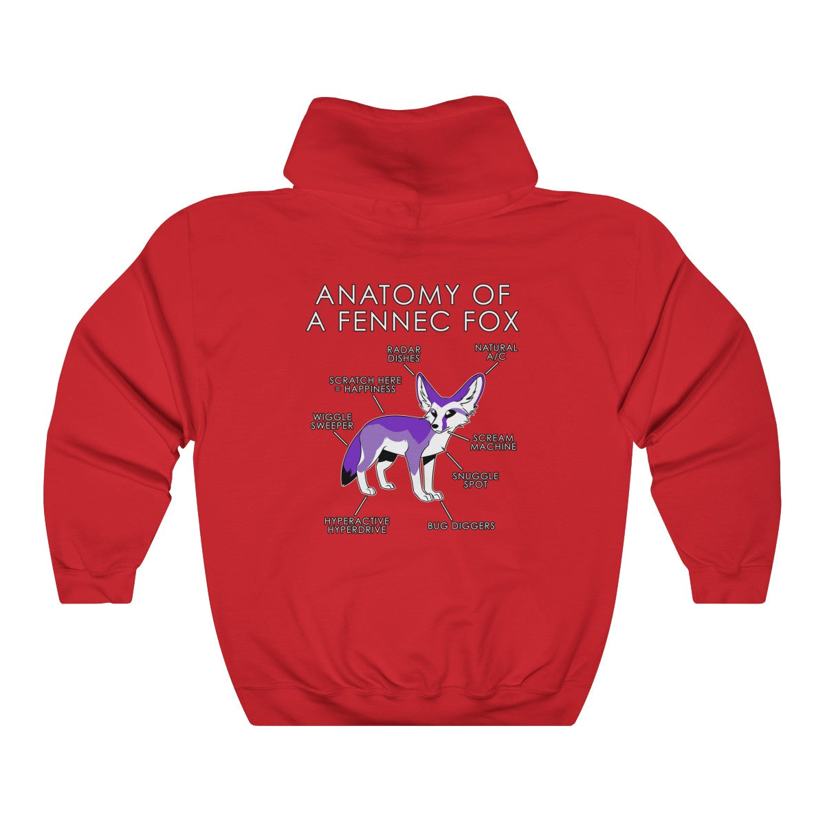 Fennec Purple - Hoodie Hoodie Artworktee Red S 