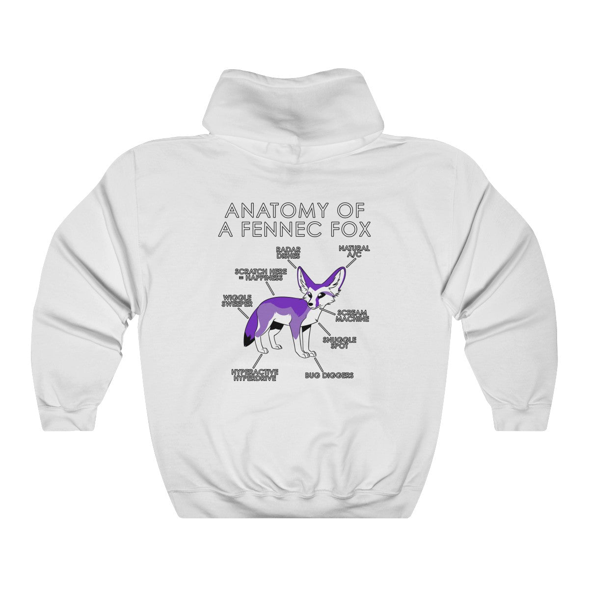 Fennec Purple - Hoodie Hoodie Artworktee White S 