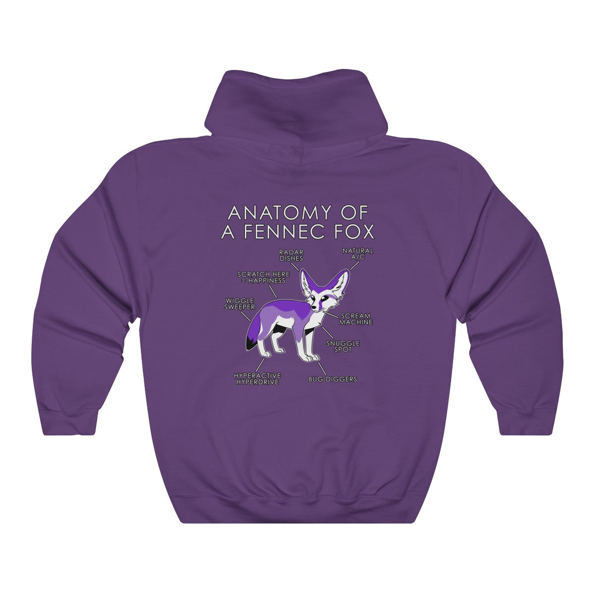 Fennec Purple - Hoodie Hoodie Artworktee Purple S 