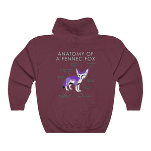 Fennec Purple - Hoodie Hoodie Artworktee Maroon S 