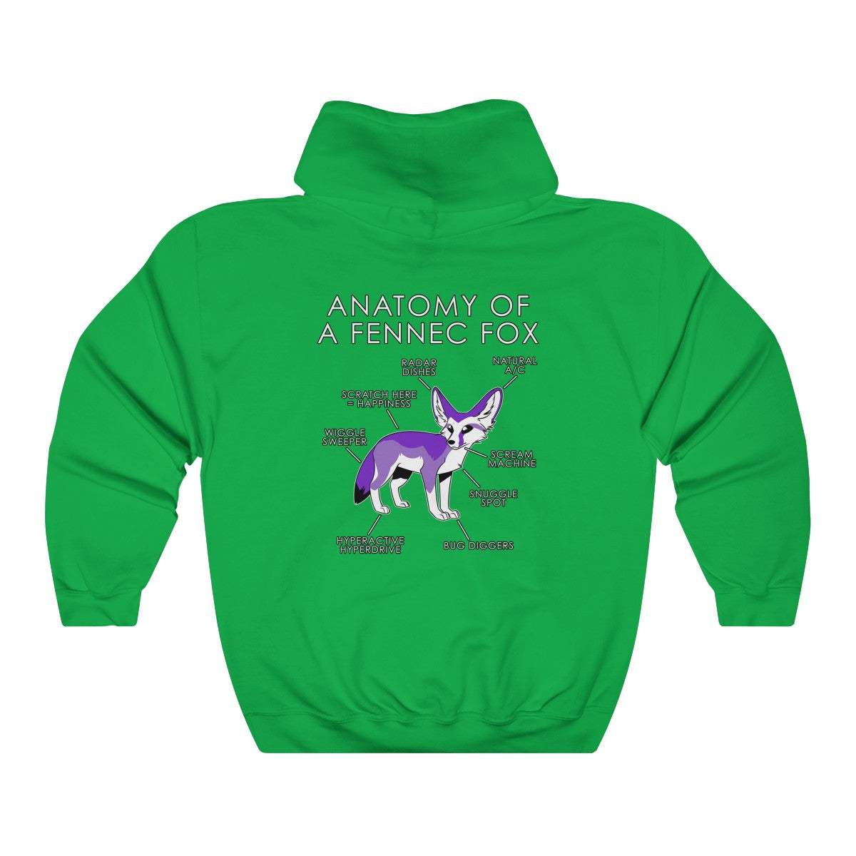 Fennec Purple - Hoodie Hoodie Artworktee Green S 