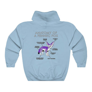 Fennec Purple - Hoodie Hoodie Artworktee Light Blue S 