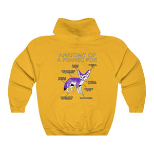 Fennec Purple - Hoodie Hoodie Artworktee Gold S 