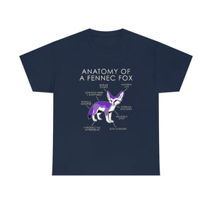 Fennec Purple - T-Shirt T-Shirt Artworktee Navy Blue S 
