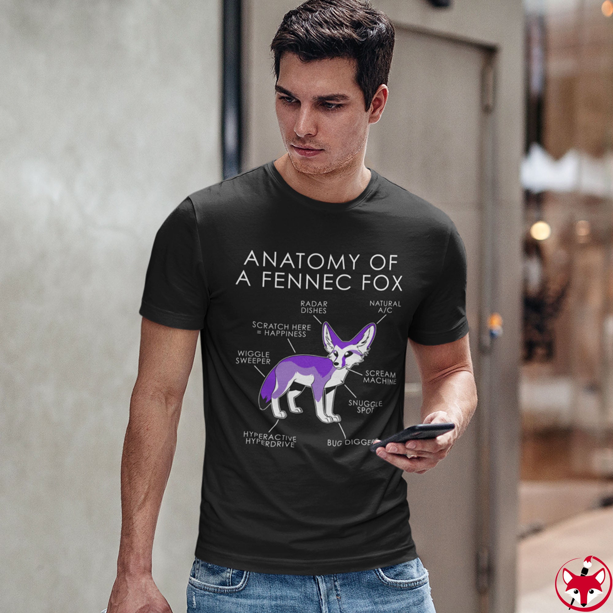 Fennec Purple - T-Shirt T-Shirt Artworktee 
