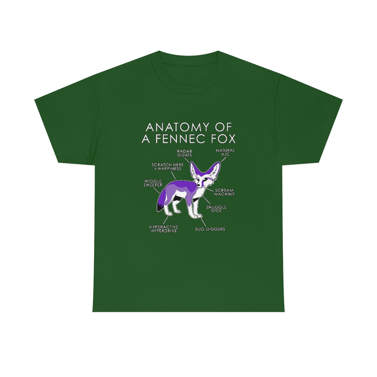 Fennec Purple - T-Shirt T-Shirt Artworktee Green S 
