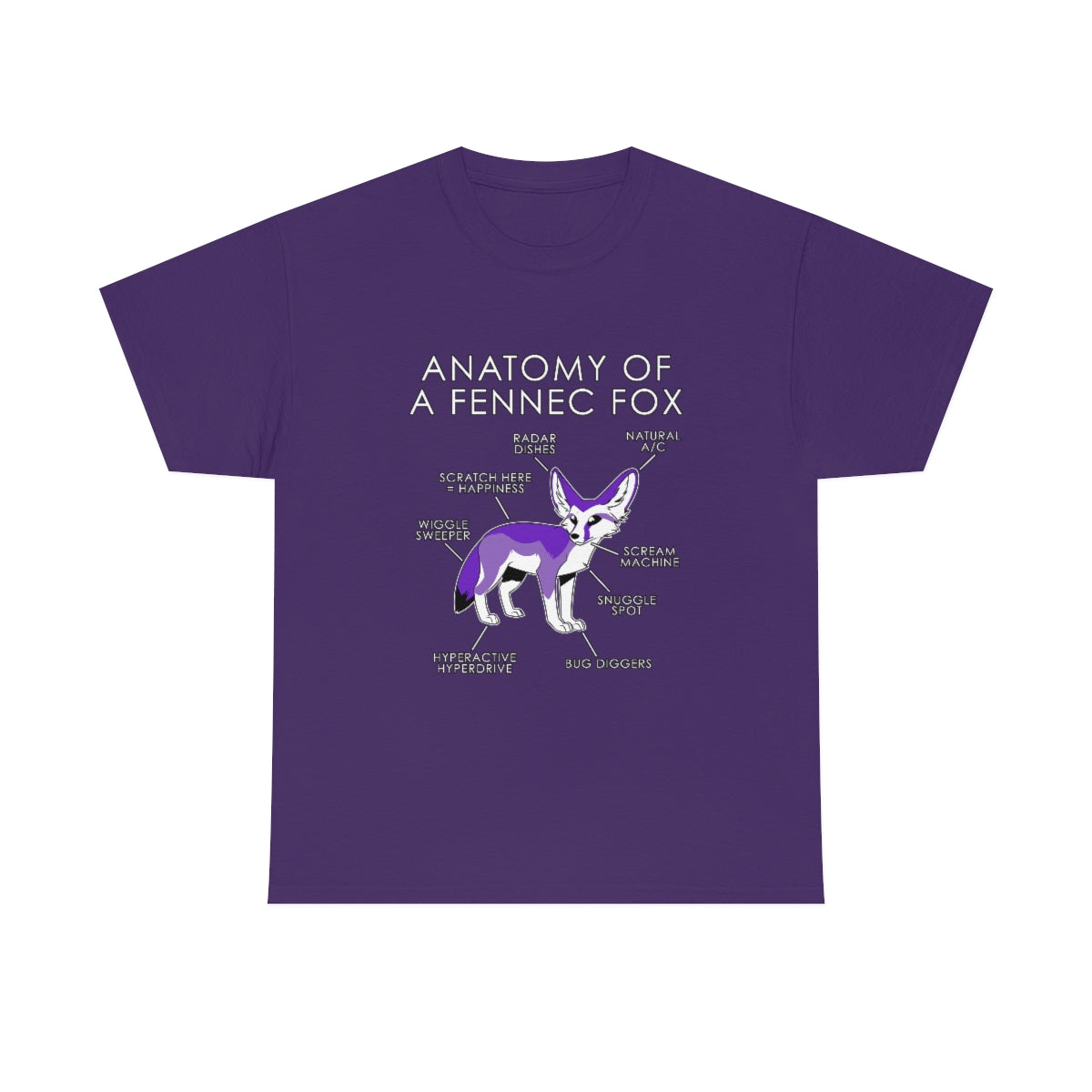 Fennec Purple - T-Shirt T-Shirt Artworktee Purple S 