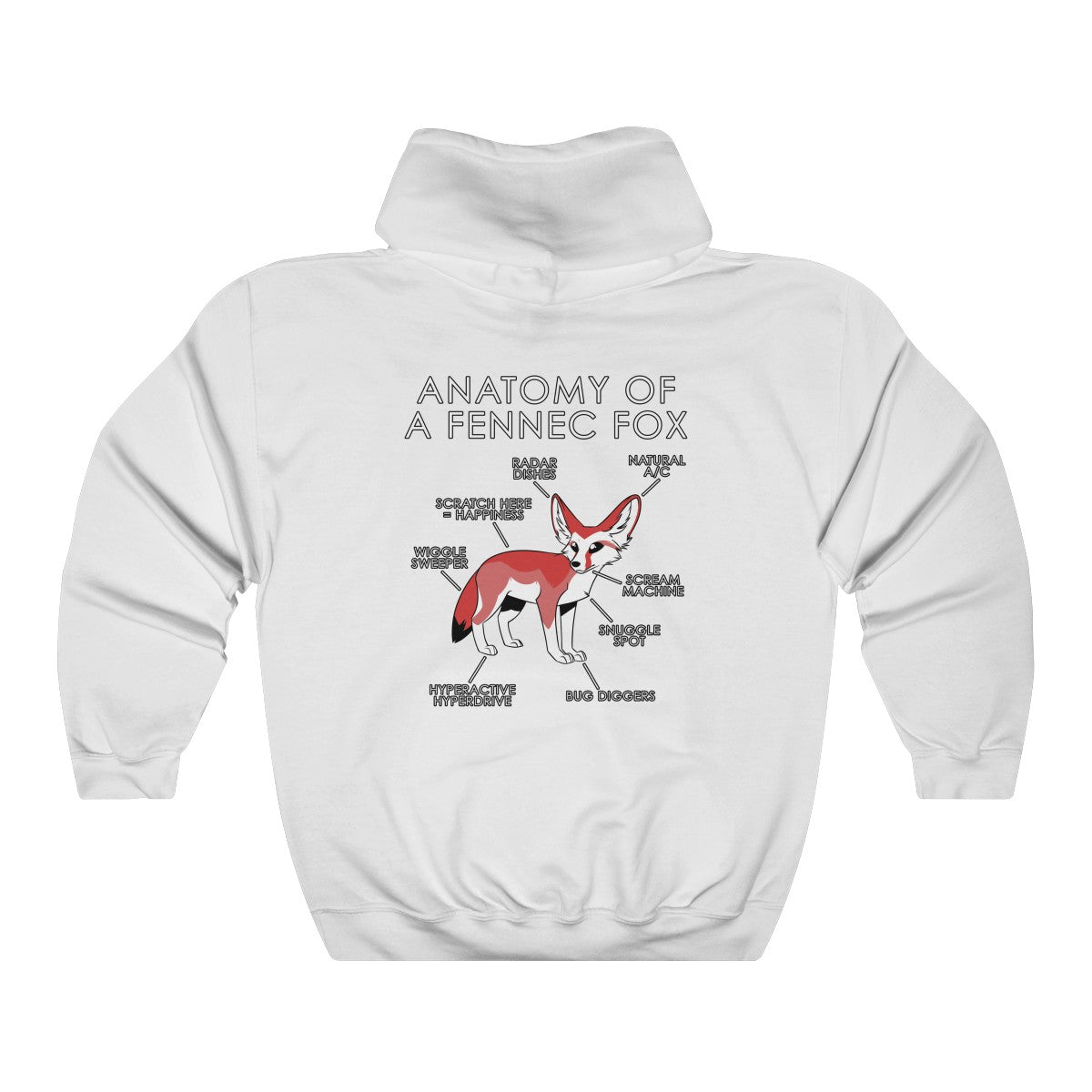 Fennec Red - Hoodie Hoodie Artworktee White S 