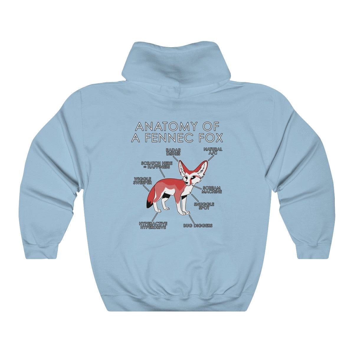 Fennec Red - Hoodie Hoodie Artworktee Light Blue S 