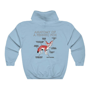 Fennec Red - Hoodie Hoodie Artworktee Light Blue S 