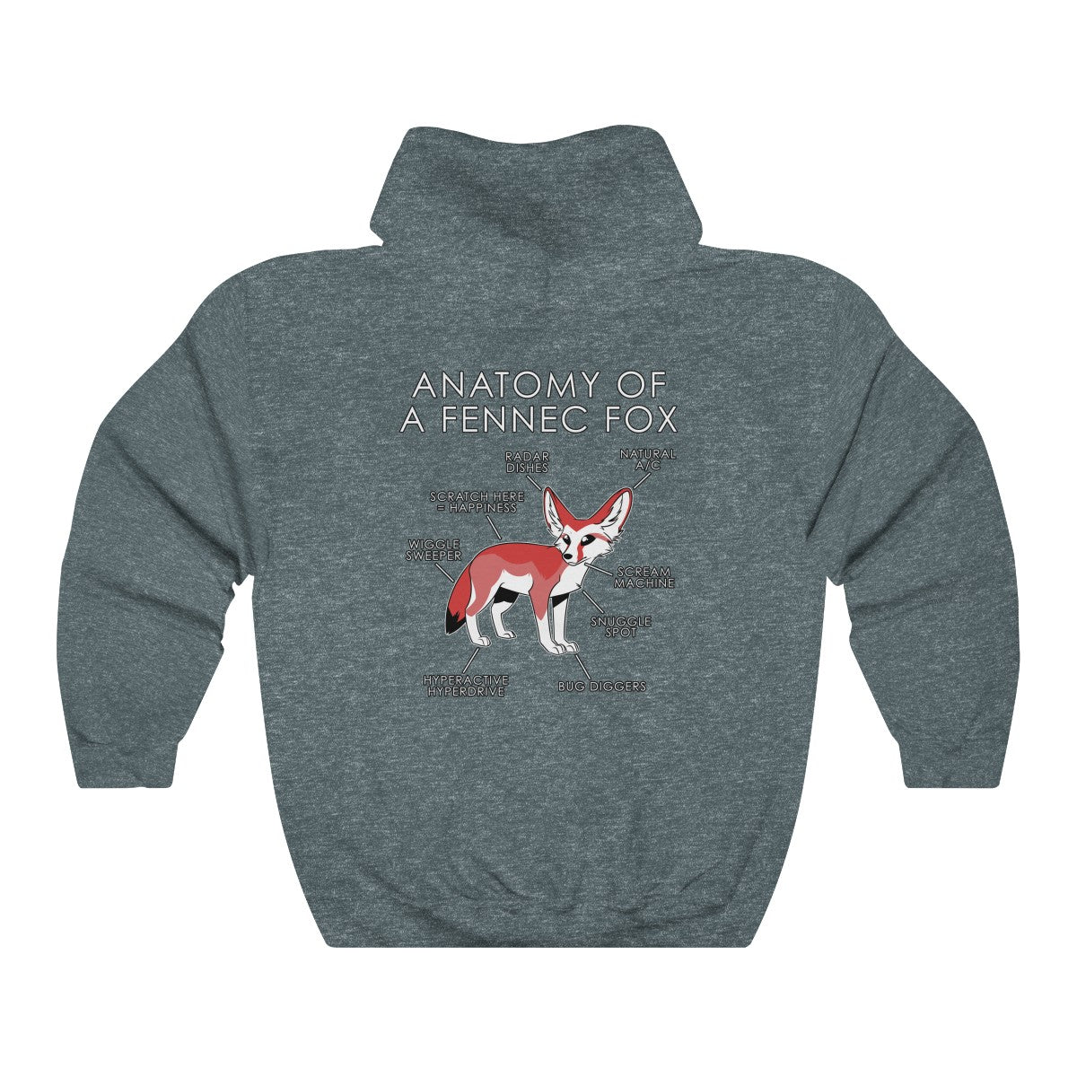 Fennec Red - Hoodie Hoodie Artworktee Dark Heather S 