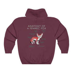 Fennec Red - Hoodie Hoodie Artworktee Maroon S 