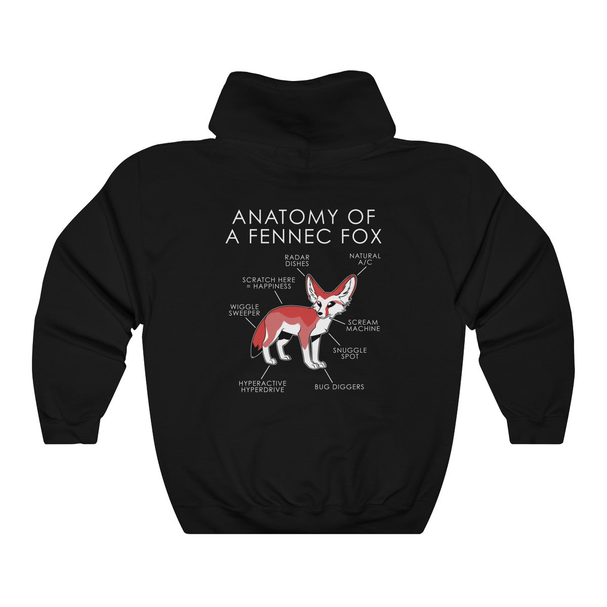 Fennec Red - Hoodie Hoodie Artworktee Black S 