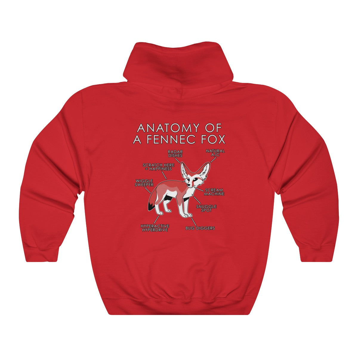 Fennec Red - Hoodie Hoodie Artworktee Red S 