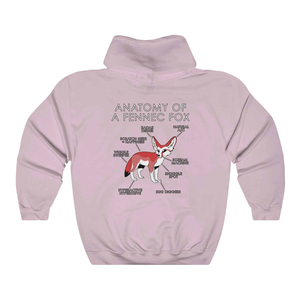 Fennec Red - Hoodie Hoodie Artworktee Light Pink S 