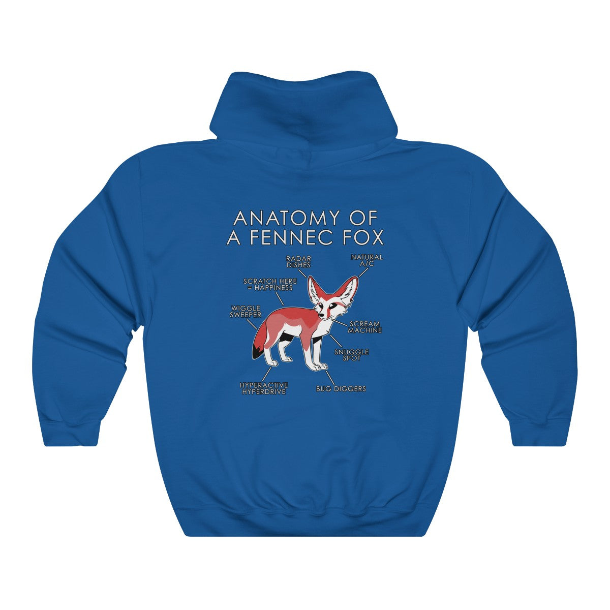 Fennec Red - Hoodie Hoodie Artworktee Royal Blue S 