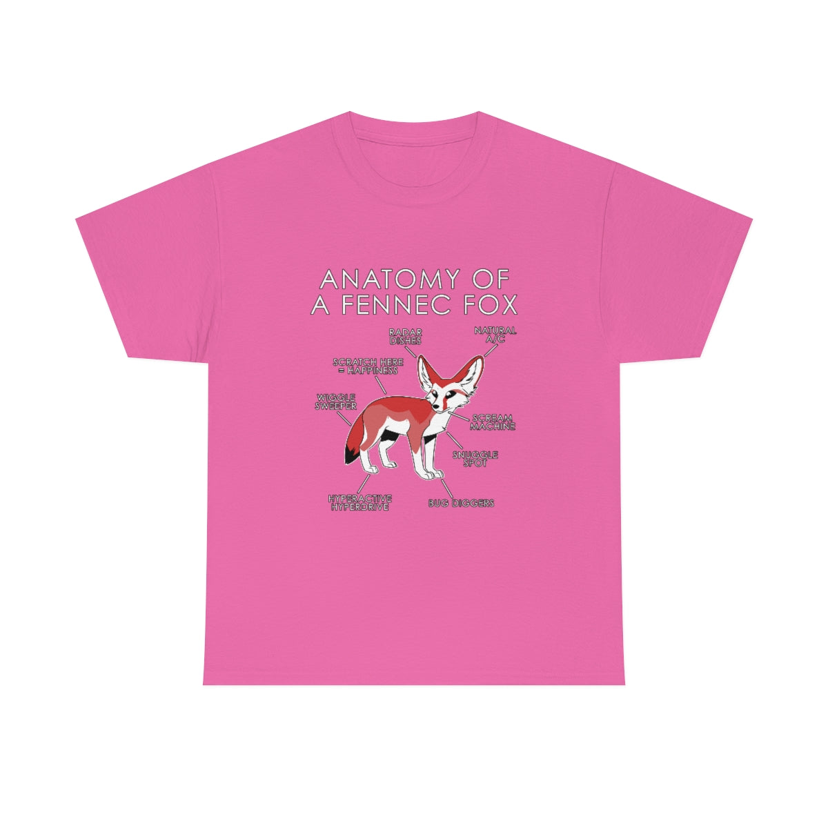 Fennec Red - T-Shirt T-Shirt Artworktee Pink S 