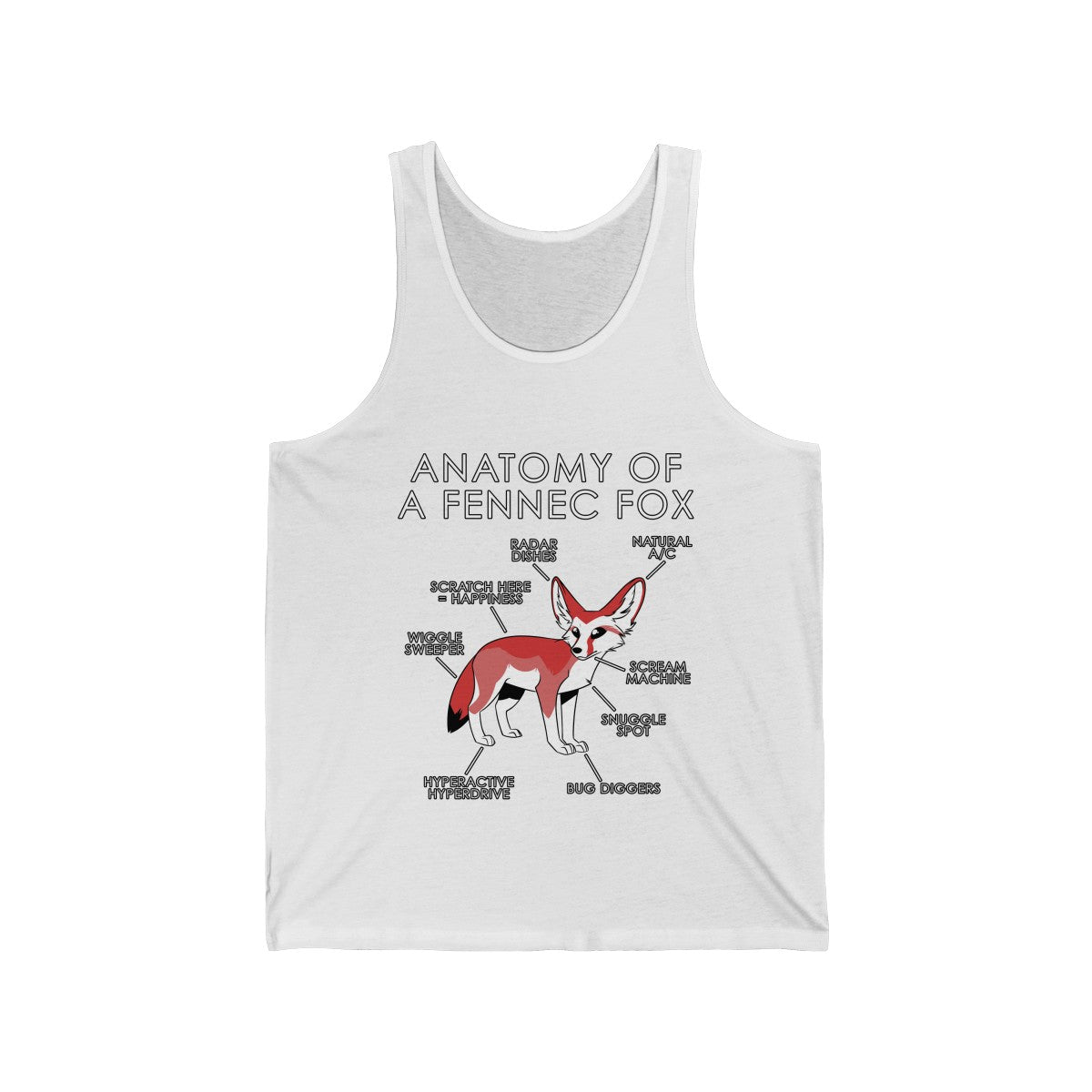 Fennec Red - Tank Top Tank Top Artworktee White XS 