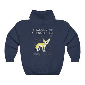 Fennec Yellow - Hoodie Hoodie Artworktee Navy Blue S 