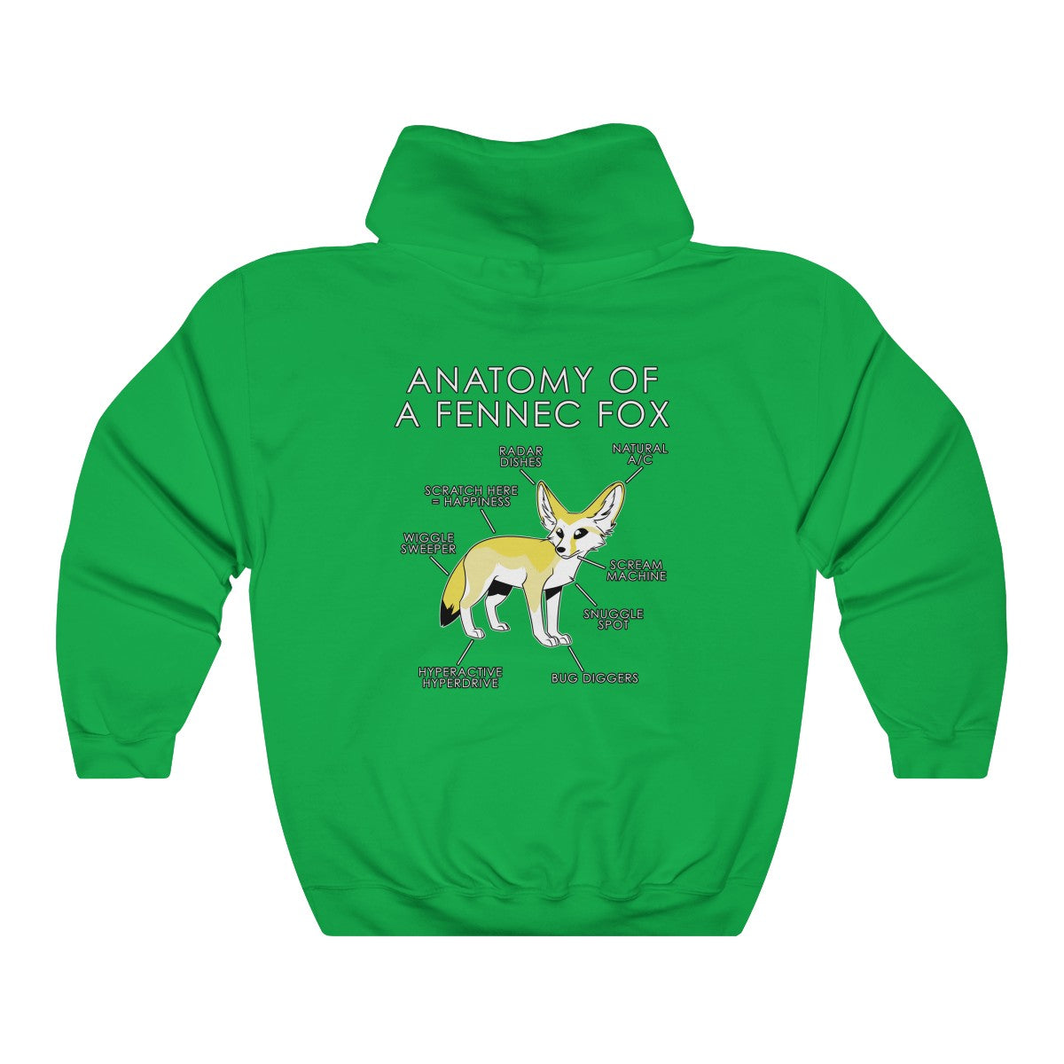 Fennec Yellow - Hoodie Hoodie Artworktee Green S 