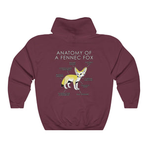 Fennec Yellow - Hoodie Hoodie Artworktee Maroon S 