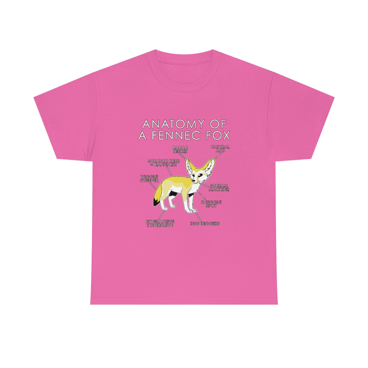 Fennec Yellow - T-Shirt T-Shirt Artworktee Pink S 
