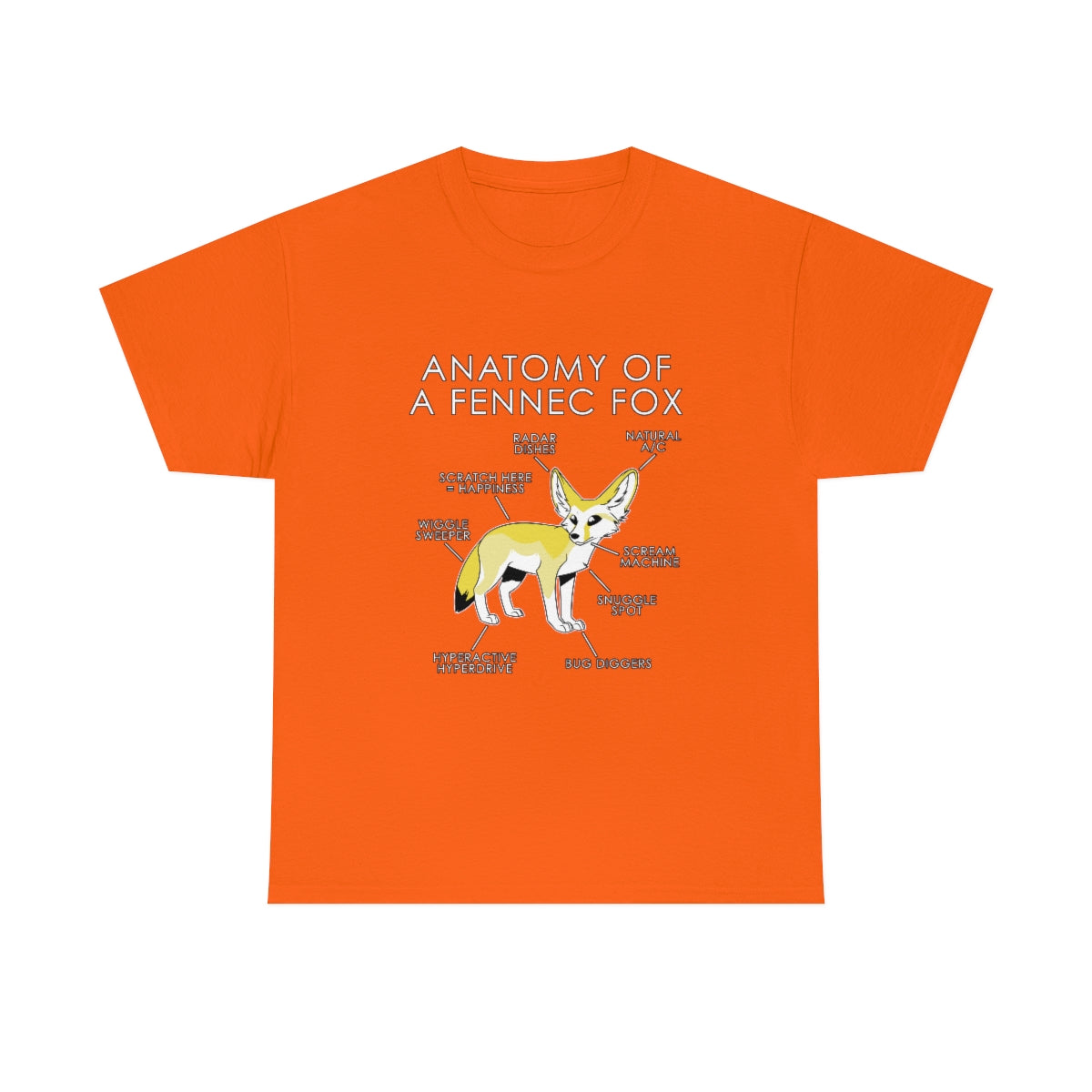 Fennec Yellow - T-Shirt T-Shirt Artworktee Orange S 